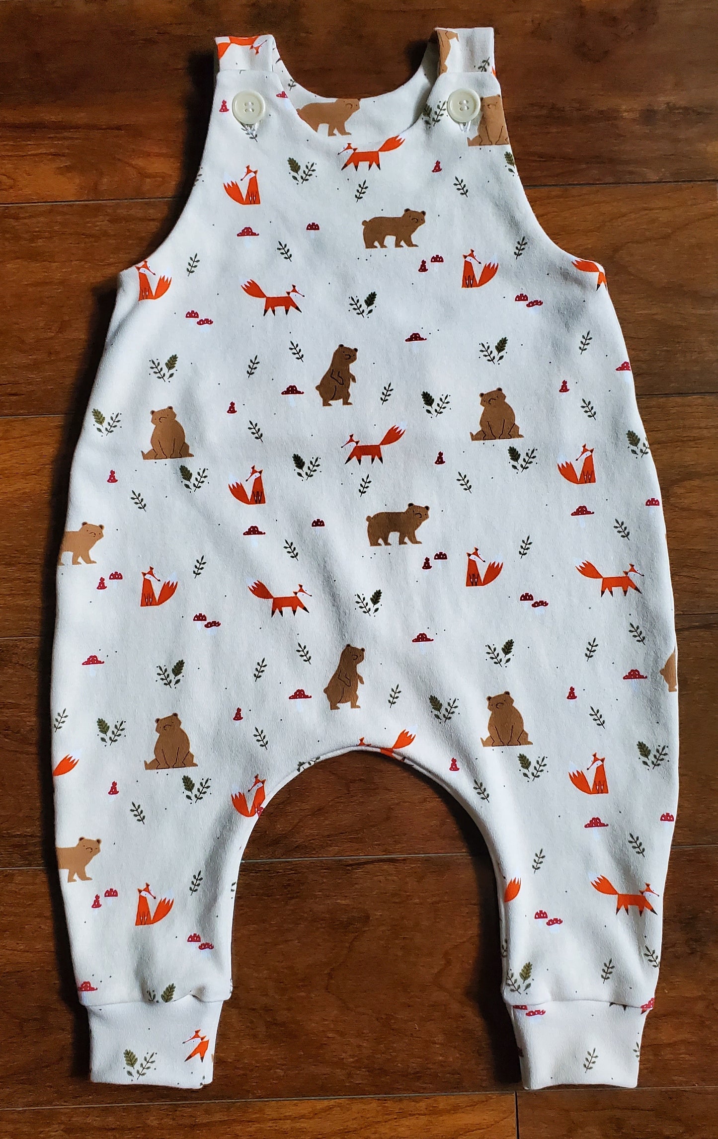 Bear and Fox Romper