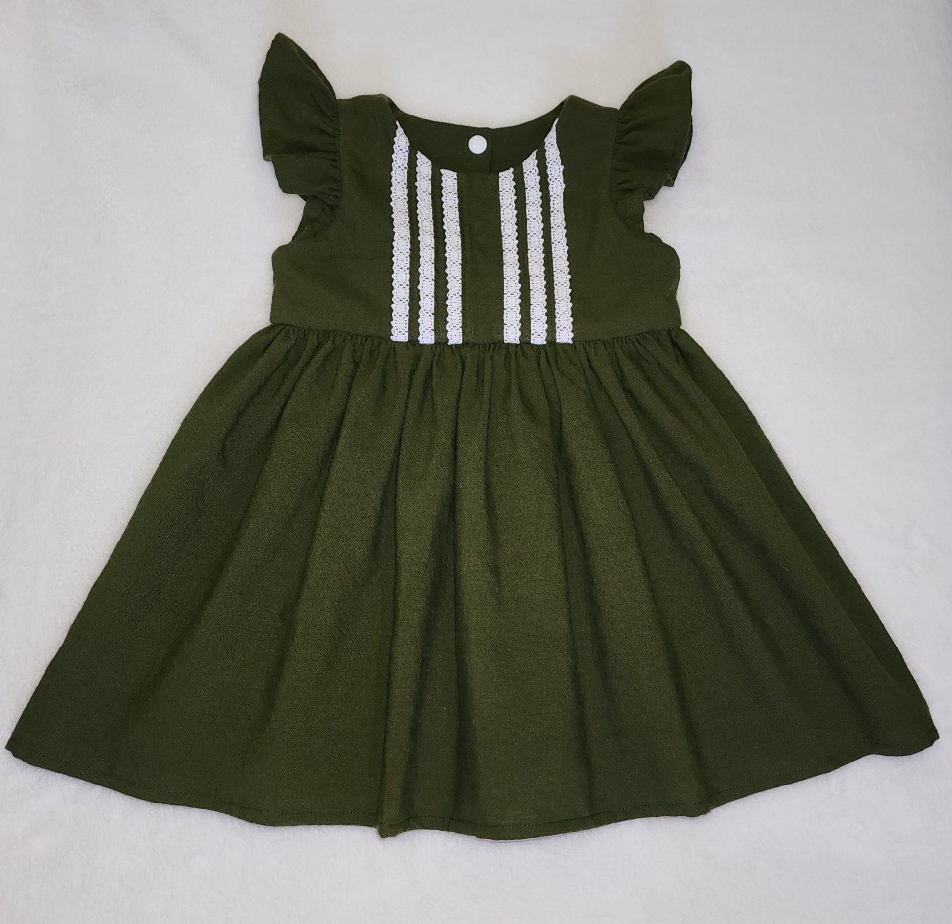 Green Romper/Dress Evergreen Elegance Green Romper/Dress Evergreen Elegance